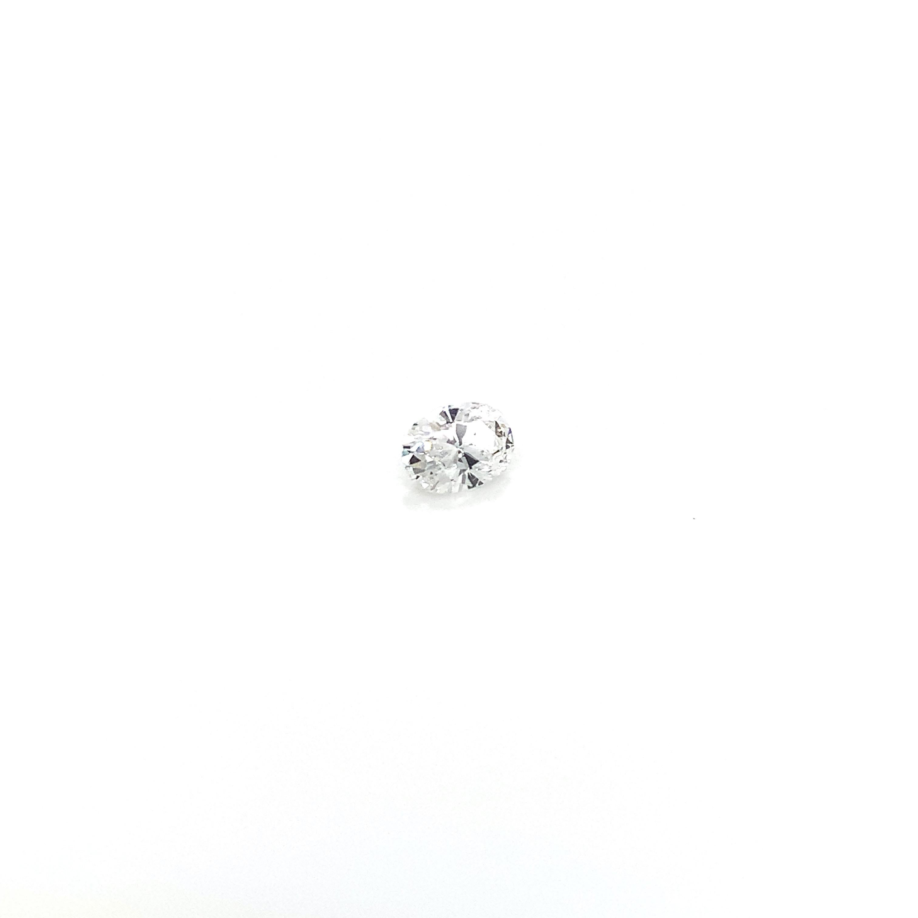 GIA Certified 0.36 Carat Oval Brilliant Diamond In New Condition For Sale In New York, NY