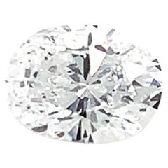 Diamant brillant ovale de 0,36 carat certifié par la GIA