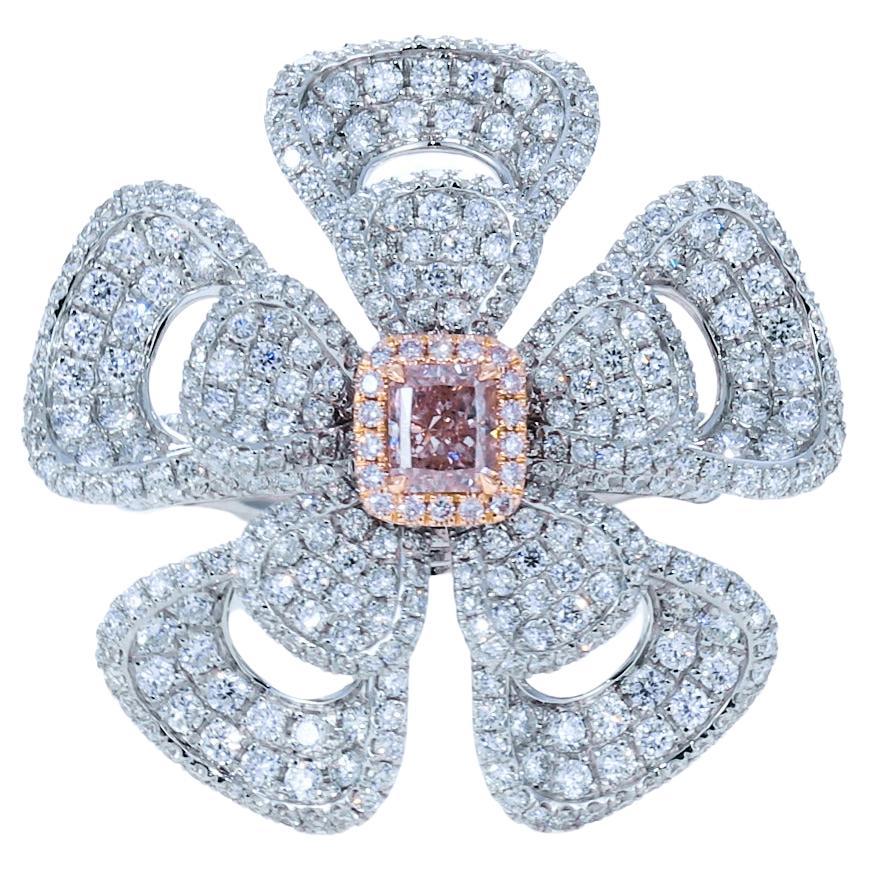Gia Certified, 0.36 Carat Fancy Light Pink Radiant, Natural Fancy Colr Diamond