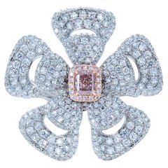 Gia Certified, 0.36 Carat Fancy Light Pink Radiant, Natural Fancy Colr Diamond