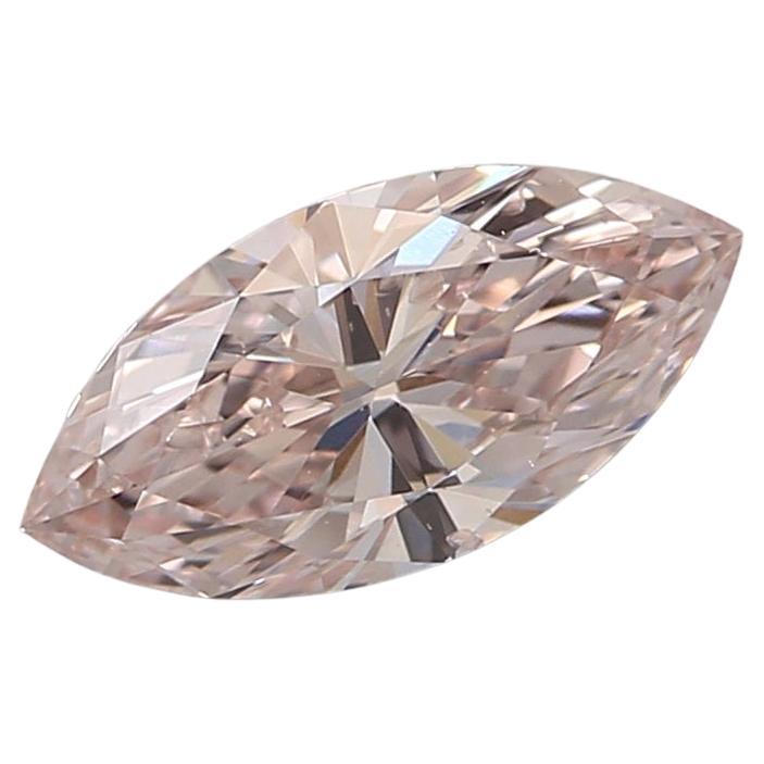 GIA Certified 0.37 Carat Fancy Light Orangy Yellow VS2 Clarity Diamond