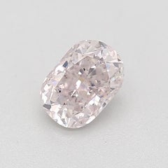 GIA Certified 0.37 Carat Fancy Light Purplish Pink SI2 Clarity Diamond