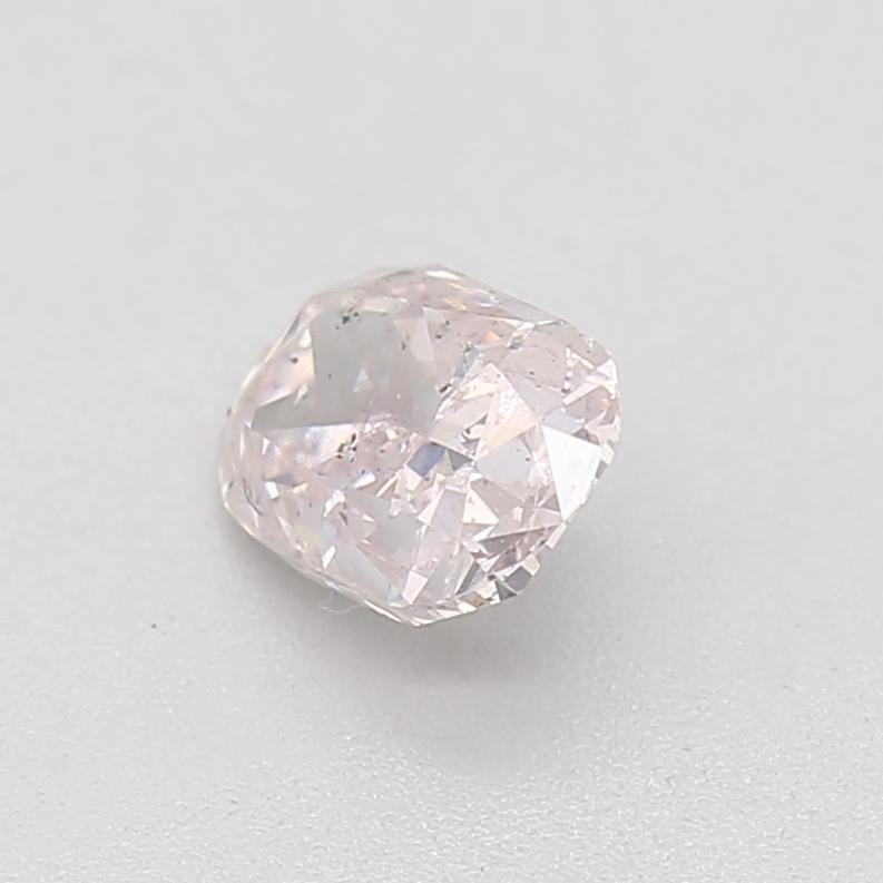 Oval Cut GIA Certified 0.37 Carat Fancy Light Purplish Pink SI2 Clarity Diamond For Sale