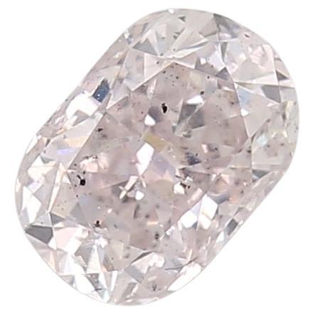 GIA Certified 0.37 Carat Fancy Light Purplish Pink SI2 Clarity Diamond
