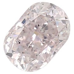 GIA Certified 0.37 Carat Fancy Light Purplish Pink SI2 Clarity Diamond