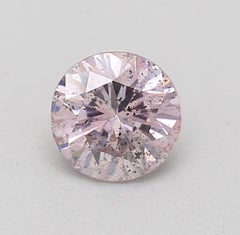 GIA Certified 0.37 Carat Fancy Purplish Pink I1 Clarity Diamond