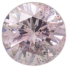 GIA Certified 0.37 Carat Fancy Purplish Pink I1 Clarity Diamond