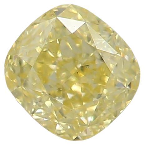 GIA Certified 0.39 Carat Fancy Intense Yellow SI1 Clarity Diamond