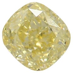 GIA-zertifiziert 0,39 Karat Fancy Intense Yellow SI1 Clarity Diamant
