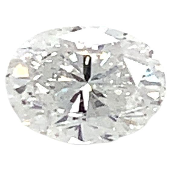 Diamant brillant ovale de 0,39 carat certifié par la GIA