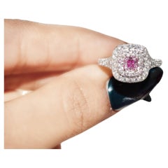 GIA zertifiziert 0,40 Karat Faint Pink Diamond Ring SI1 Klarheit