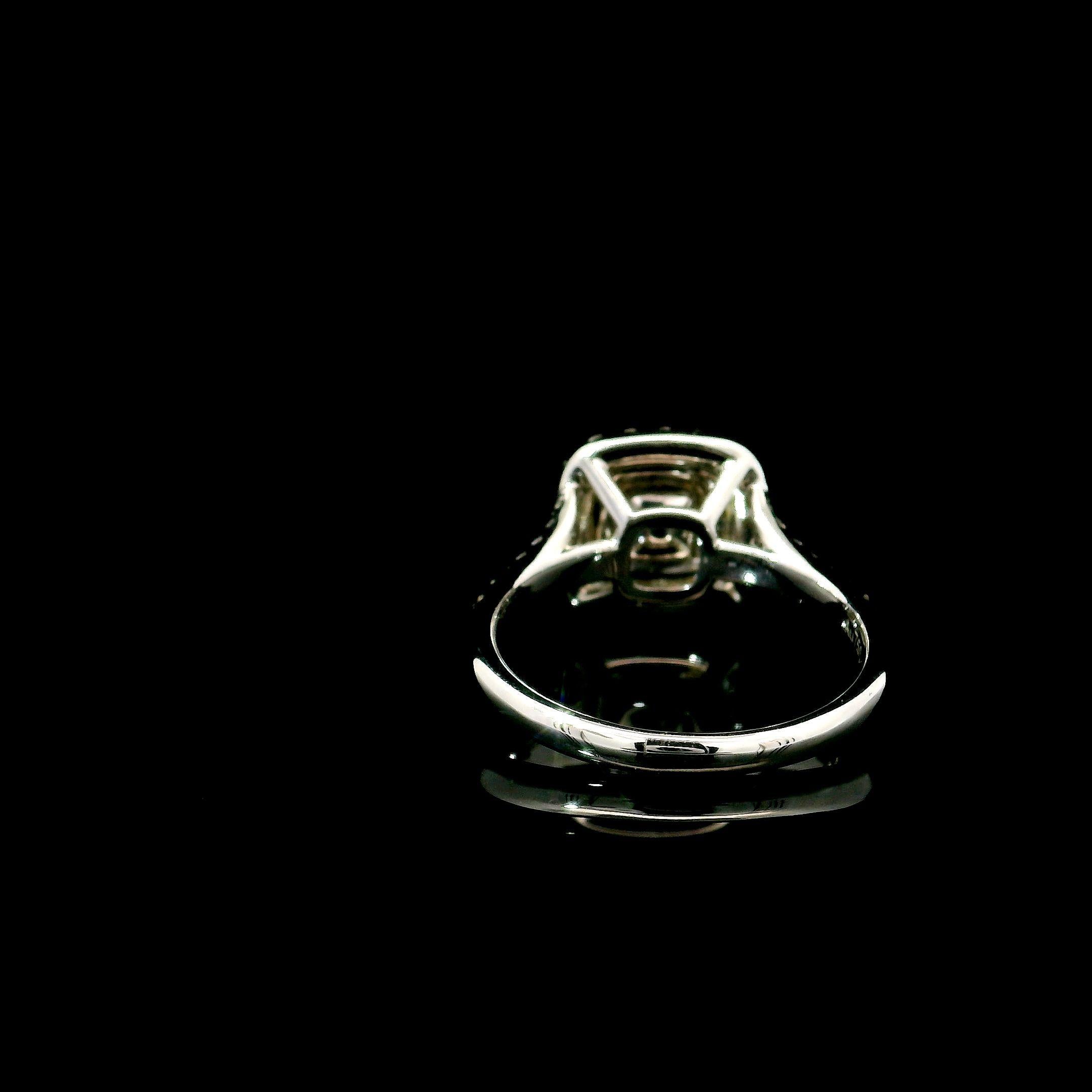 GIA Certified 0,40 Karat Faint Pink SI1 Clarity Diamantring für Damen oder Herren im Angebot