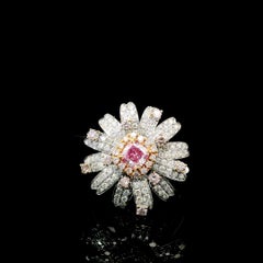 GIA Certified 0.40 Carat Faint Pink VS1 Clarity Diamond Ring