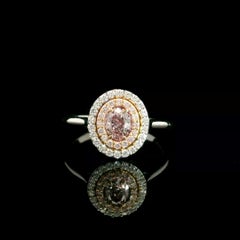 GIA-zertifizierter 0,40 Karat Fancy Brown Pink VS1 Clarity Diamantring