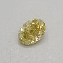 GIA Certified 0.40 Carat Fancy Brownish Greenish Yellow SI2 Clarity Diamond