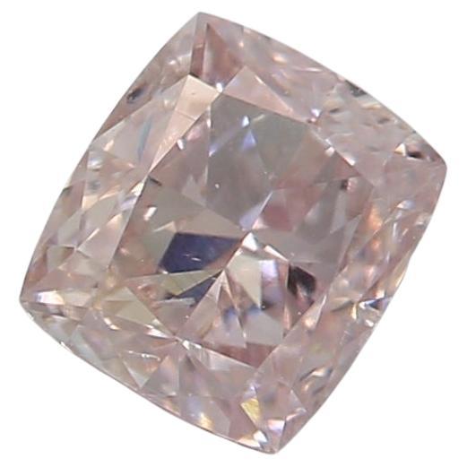 Diamant rose clair fantaisie certifié GIA de 0,40 carat de pureté SI