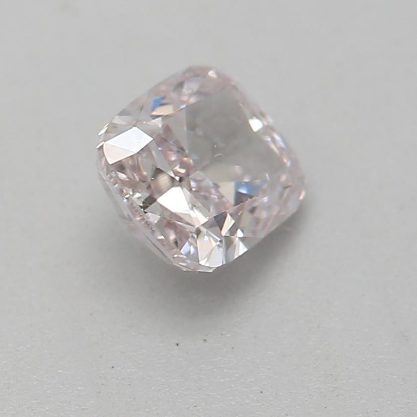 Women's or Men's GIA Certified 0.40 Carat Fancy Light Pink SI2 Clarity Diamond For Sale