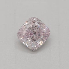 GIA Certified 0.40 Carat Fancy Light Purplish Pink SI2 Clarity Diamond
