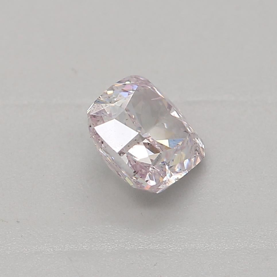 Women's or Men's GIA Certified 0.40 Carat Fancy Light Purplish Pink SI2 Clarity Diamond For Sale