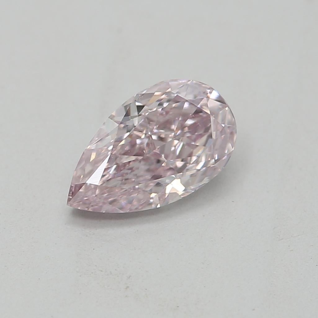 Women's or Men's GIA Certified 0.40 Carat Fancy Purplish Pink VS2 Clarity Diamond