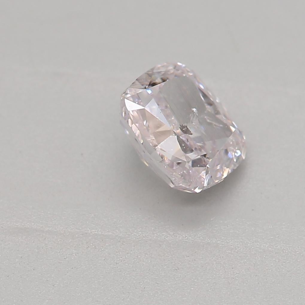 Women's or Men's GIA Certified 0.40 Carat Light Pink I1 Clarity Diamond For Sale