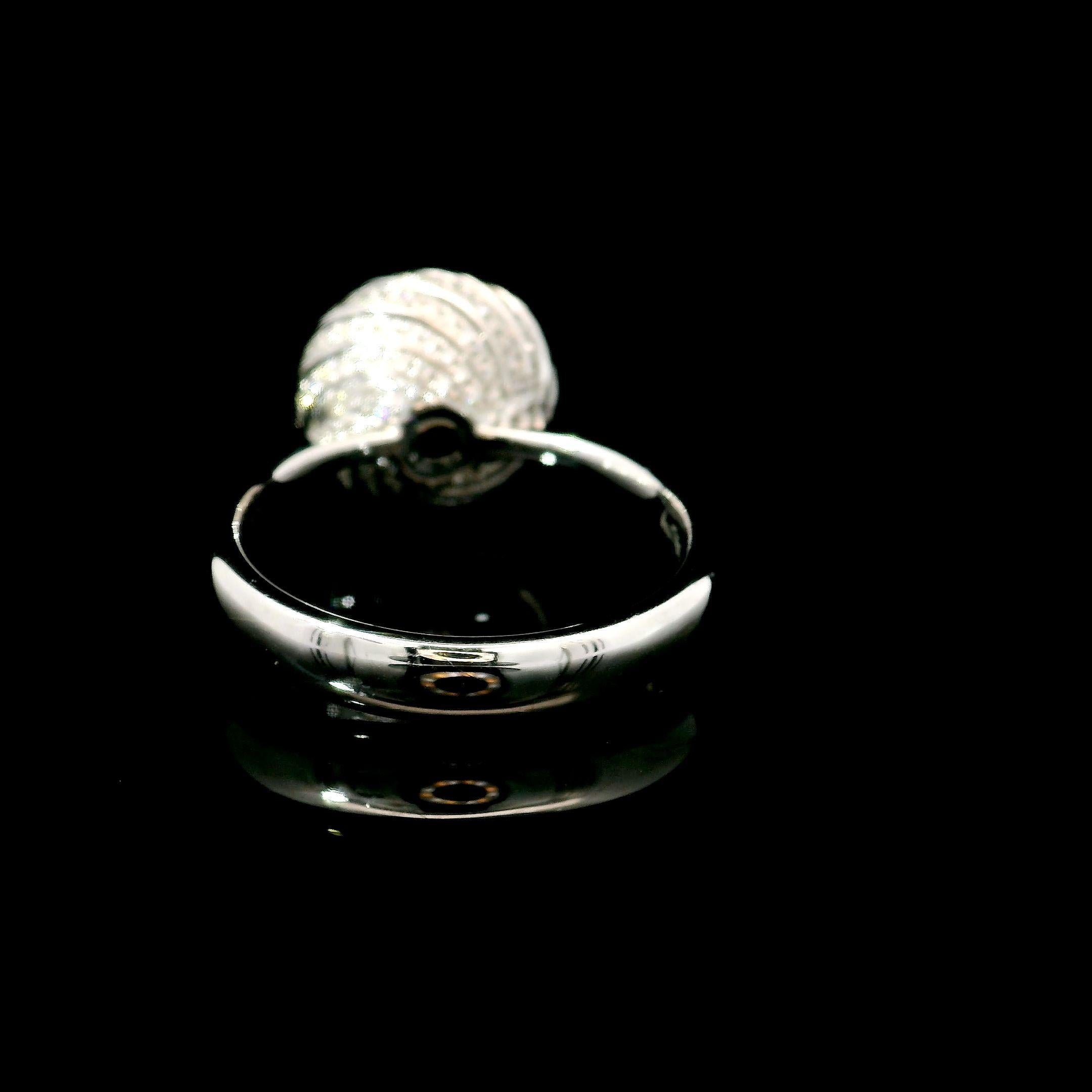 da uomo o donna Anello con diamante certificato GIA da 0,40 carati di colore rosa molto chiaro con purezza SI1 in vendita