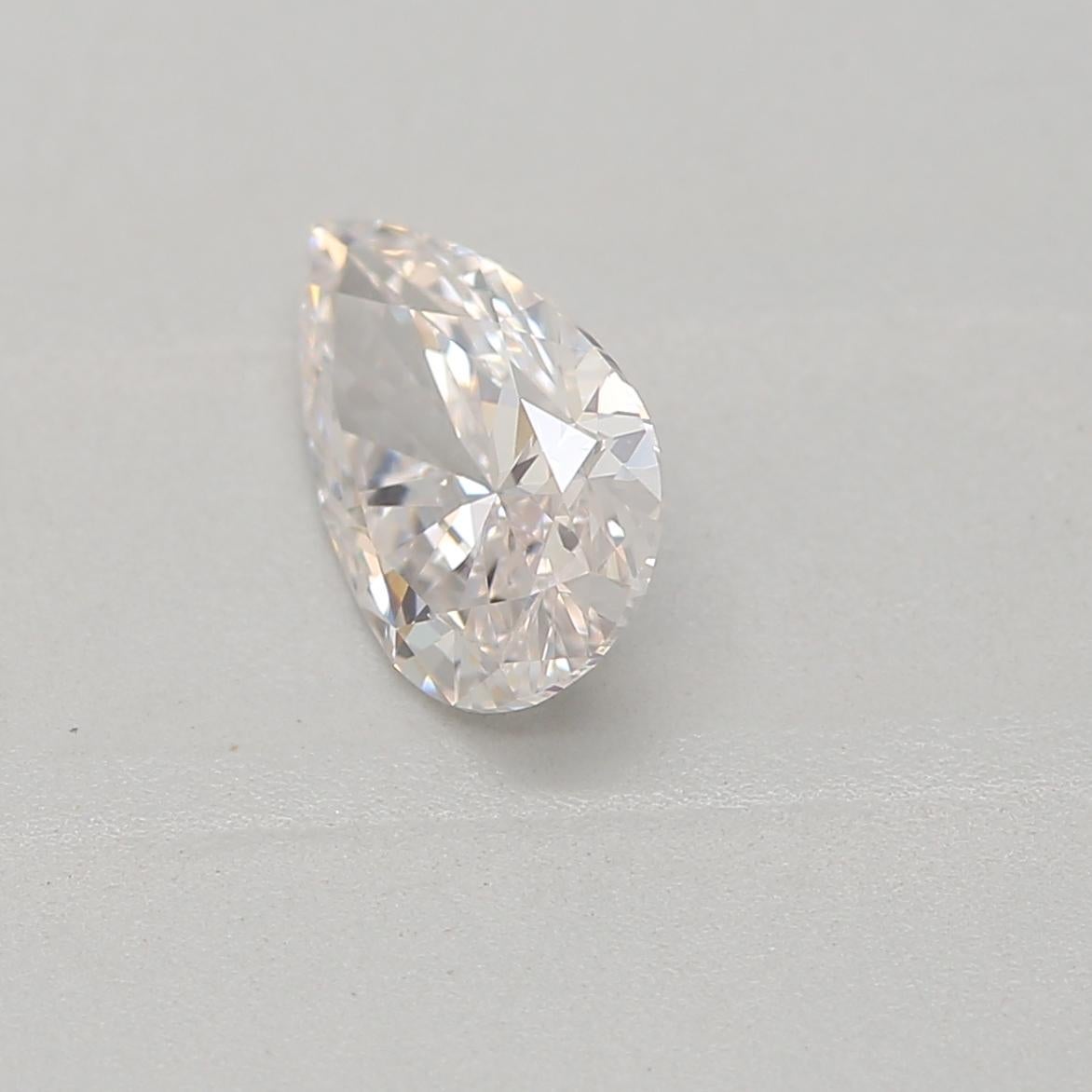 Pear Cut GIA Certified 0.41 Carat Faint Pink VS2 Clarity Diamond For Sale