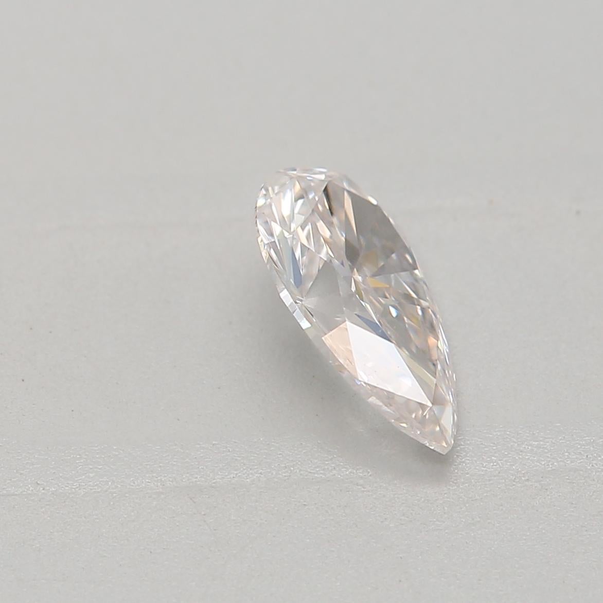 Women's or Men's GIA Certified 0.41 Carat Faint Pink VS2 Clarity Diamond For Sale