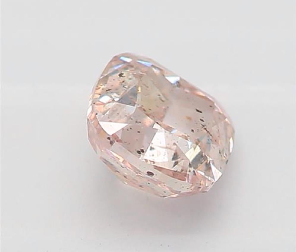 Diamant rose brunâtre fantaisie certifié GIA de 0,41 carat de pureté I1 Unisexe en vente