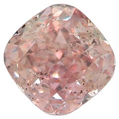 GIA Certified 0,41 Carat Fancy Brownish Pink I1 Clarity Diamond