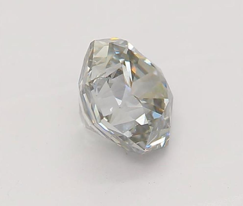 Women's or Men's GIA Certified 0.41 Carat Fancy Gray Blue SI1 Clarity Diamond For Sale