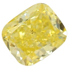 Diamante Certificado GIA de 0,41 Quilates Amarillo Intenso Fancy Claridad SI1