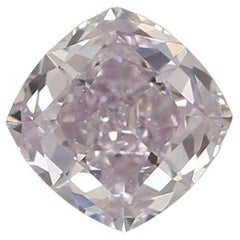 Diamante certificado por GIA de 0,41 quilates de color púrpura rosado fantasía con claridad VVS2
