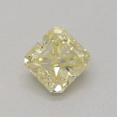 GIA Certified 0.41 Carat Fancy Yellow I1 Clarity Diamond