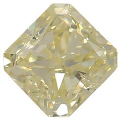 Diamante amarillo fantasía de 0,41 quilates y claridad I1 certificado por GIA