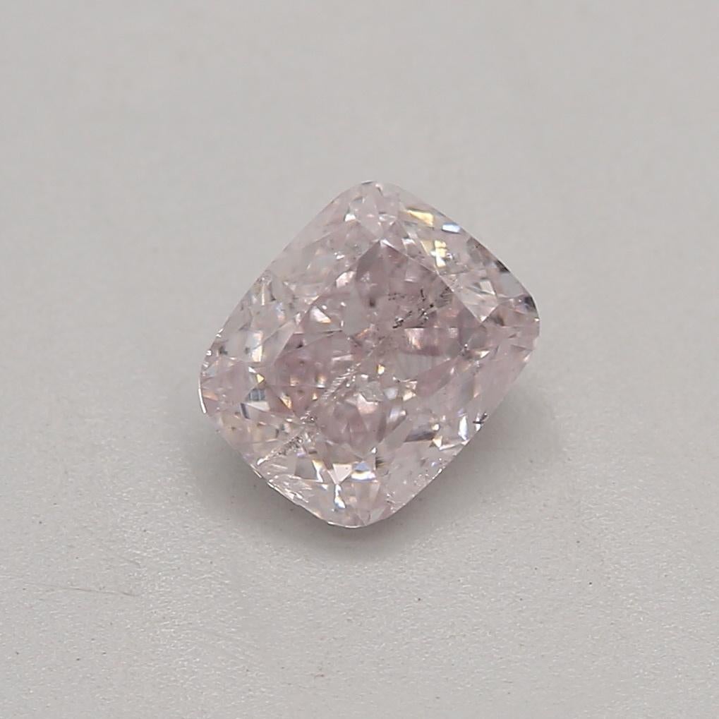 Certificate: GIA 
Report Number: 5222571093
Shape And Cut: Cushion
Carat Weight: 0.41 carat
Measurements: 4.55 x 3.78 x 2.57 mm
Color Grade: Light Pink 

FEATURES OF THE DIAMOND:

This light pink diamond is a rare and enchanting diamond, celebrated