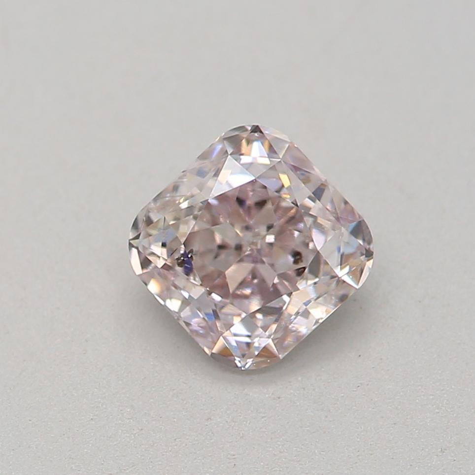 Women's or Men's GIA Certified 0.41 Carat Light Pink SI2 Clarity Diamond For Sale