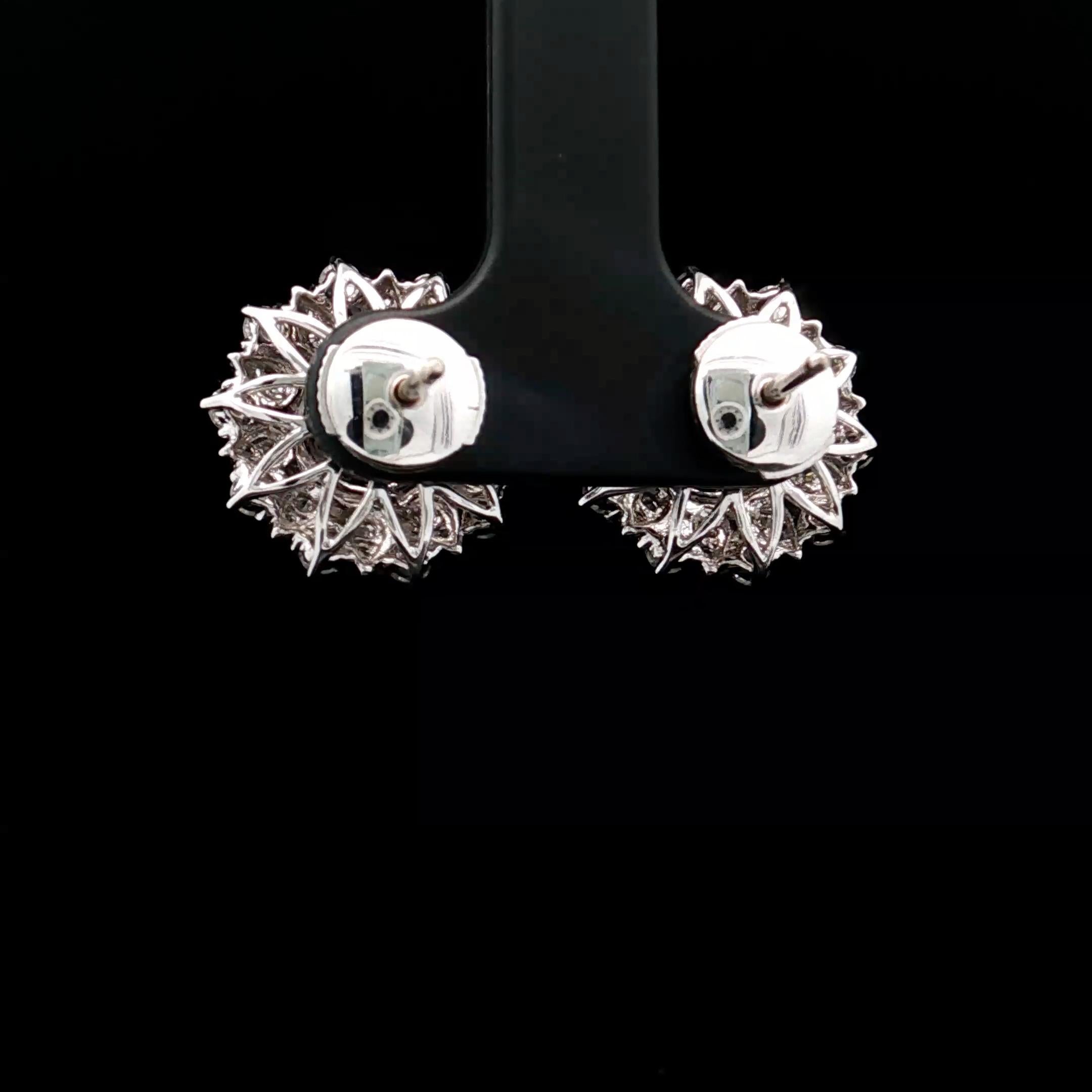 Orecchini con diamanti certificati GIA 0,41 CT Faint Pink VS2/0,40 CT Faint Pink VS2 in vendita 4