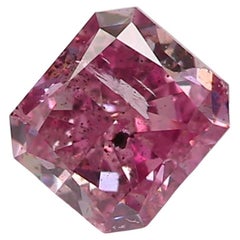 GIA-zertifizierter 0,42 Karat Fancy Intense Lila Rosa I2 Reinheit Diamant