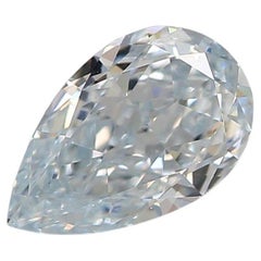 GIA Certified 0.42 Carat Fancy Light Blue VVS1 Clarity Diamond