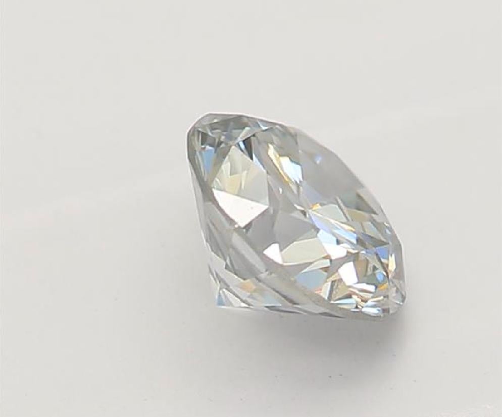 da uomo o donna Diamante certificato GIA da 0,42 carati, di colore blu grigio chiaro e di chiarezza SI2 in vendita