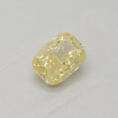 GIA Certified 0.42 Carat Fancy Yellow Si2 Clarity Diamond