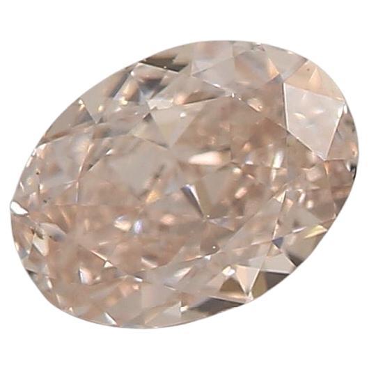 GIA Certified 0.42 Carat Light Pink Brown SI2 Clarity Diamond