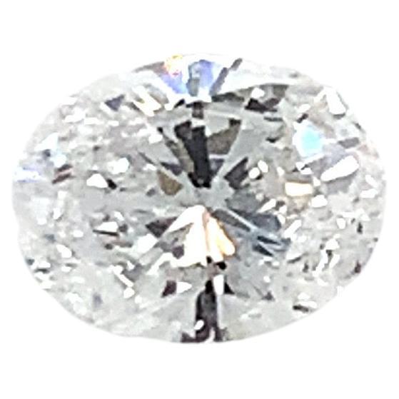 GIA Certified 0.42 Carat Oval Brilliant Diamond For Sale