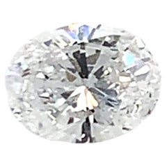Diamant brillant ovale de 0,42 carat certifié par la GIA
