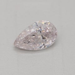GIA Certified 0.42 Carat Very Light Pink I1 Clarity Diamond