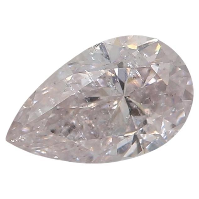 GIA Certified 0.42 Carat Very Light Pink I1 Clarity Diamond For Sale