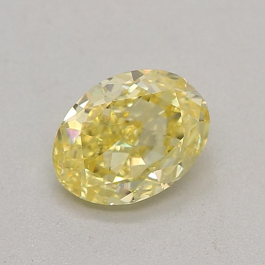 Certificate: GIA 
Report Number: 5211961591
Shape And Cut: Oval
Carat Weight: 0.43 carat
Measurements: 5.41 x 4.08 x 2.53 mm
Color Grade: Fancy Intense Yellow

FEATURES OF THE DIAMOND:

This Fancy Intense Yellow Diamond is a rare and vibrant diamond