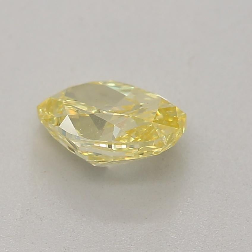GIA Certified 0.43 Carat Fancy Intense Yellow SI1 Clarity Diamond In New Condition For Sale In บางรัก, TH