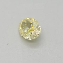 GIA Certified 0.43 Carat Fancy Intense Yellow VS1 Clarity Diamond